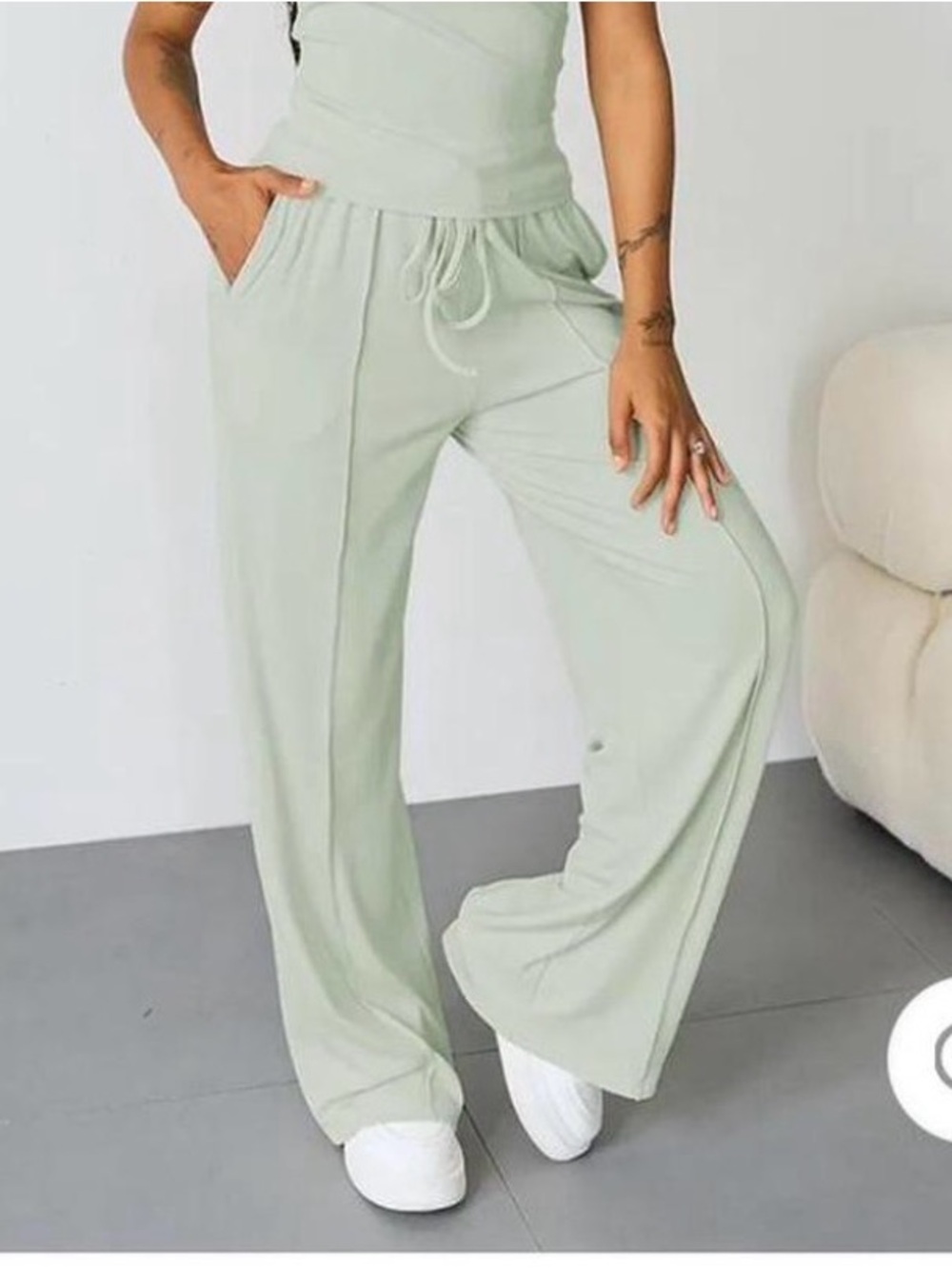 Katch Me Relaxed Drawstring Wide-Leg Pants -